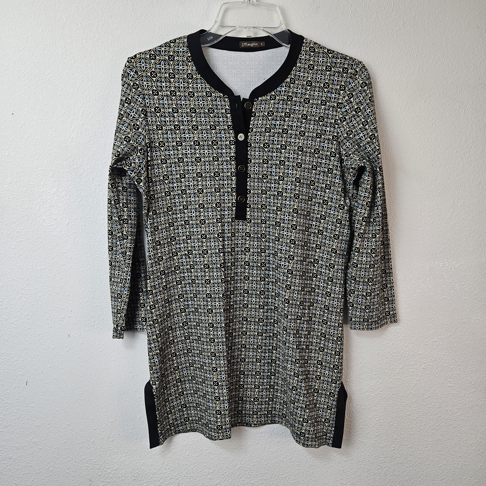 J. McLaughlin Catalina Cloth Tunic Long Sleeve Shirt Women's S